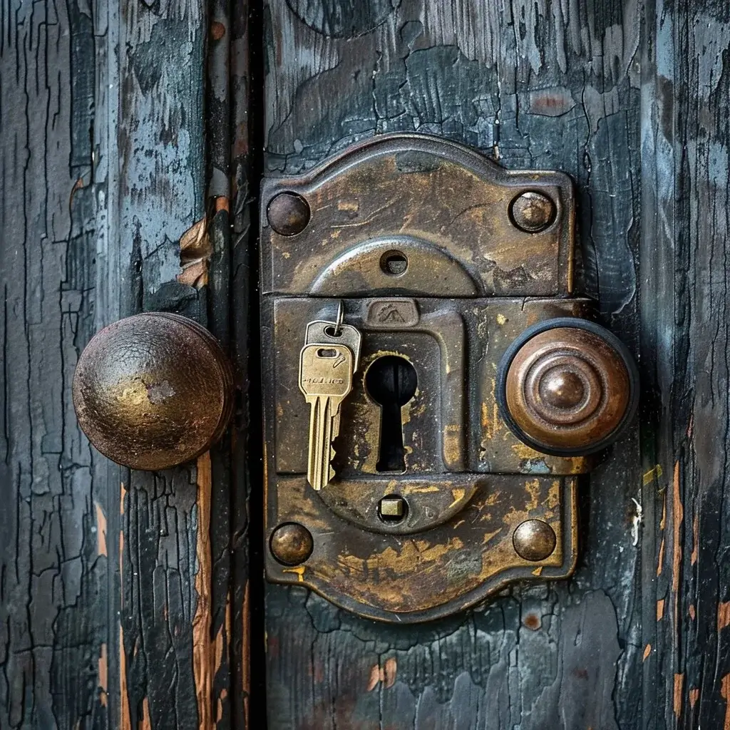 Schloss mit Schlüsseln