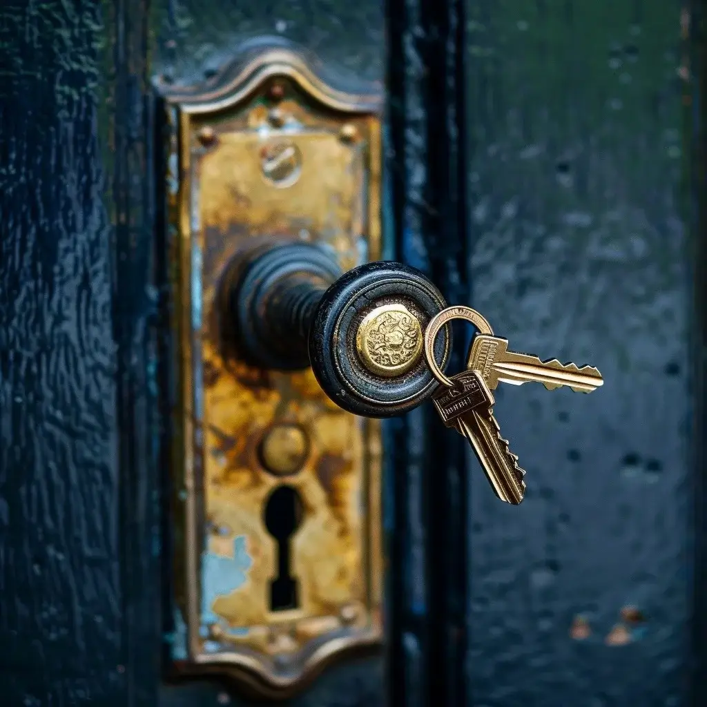 Schloss mit Schlüsseln