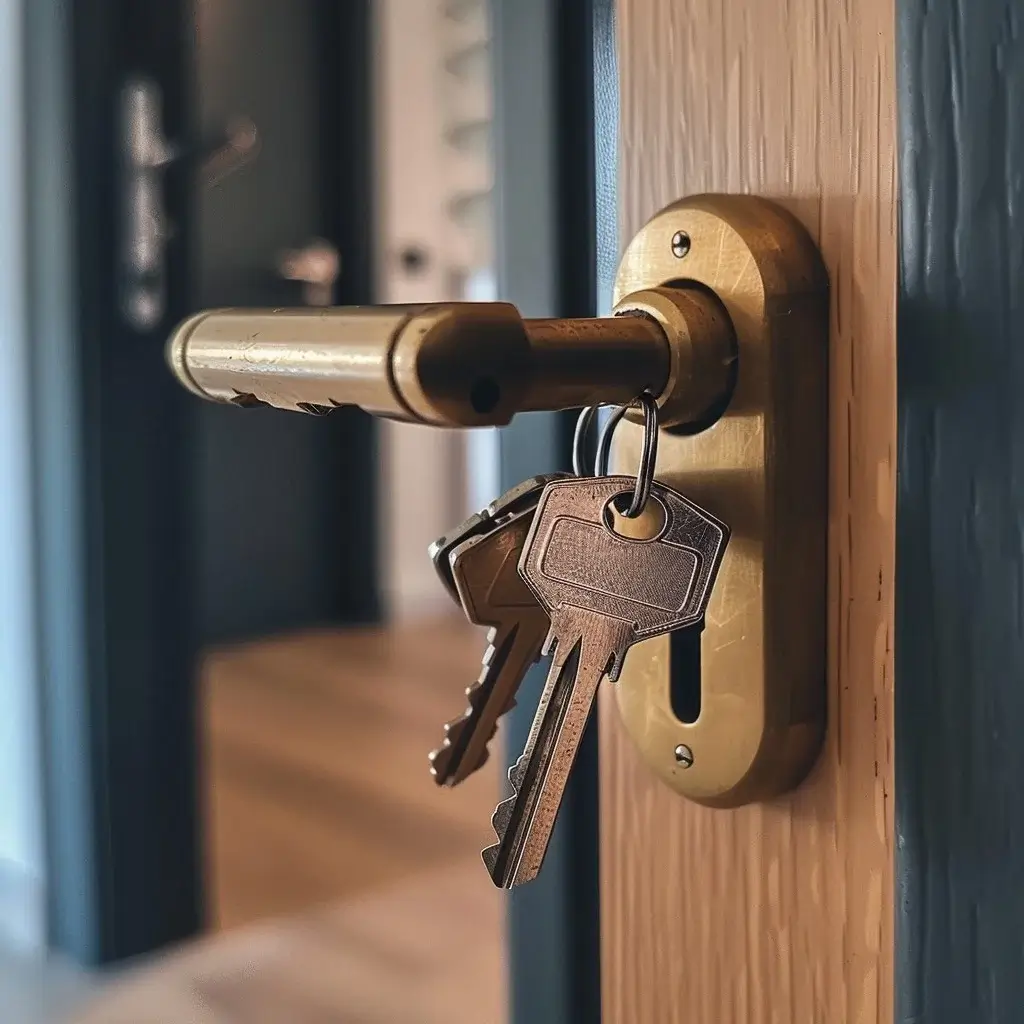 Schloss mit Schlüsseln